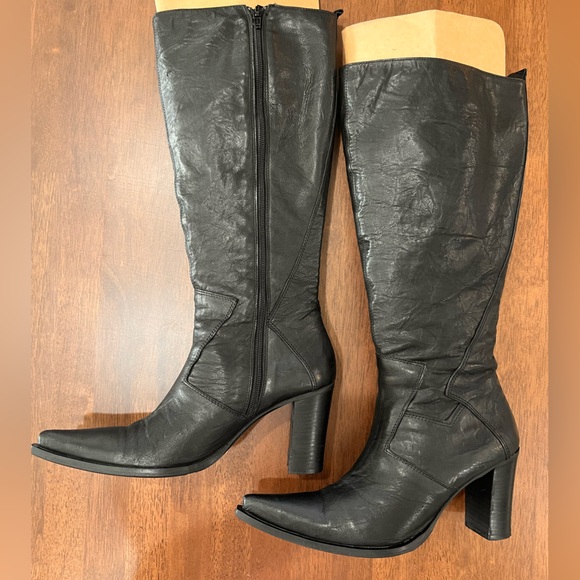 POUR L’AMOUR HIGH QUALITY COWGIRL BOOTS. GENUINE LEATHER. MADE IN ITALY. SIZE 40 - Picture 6 of 11